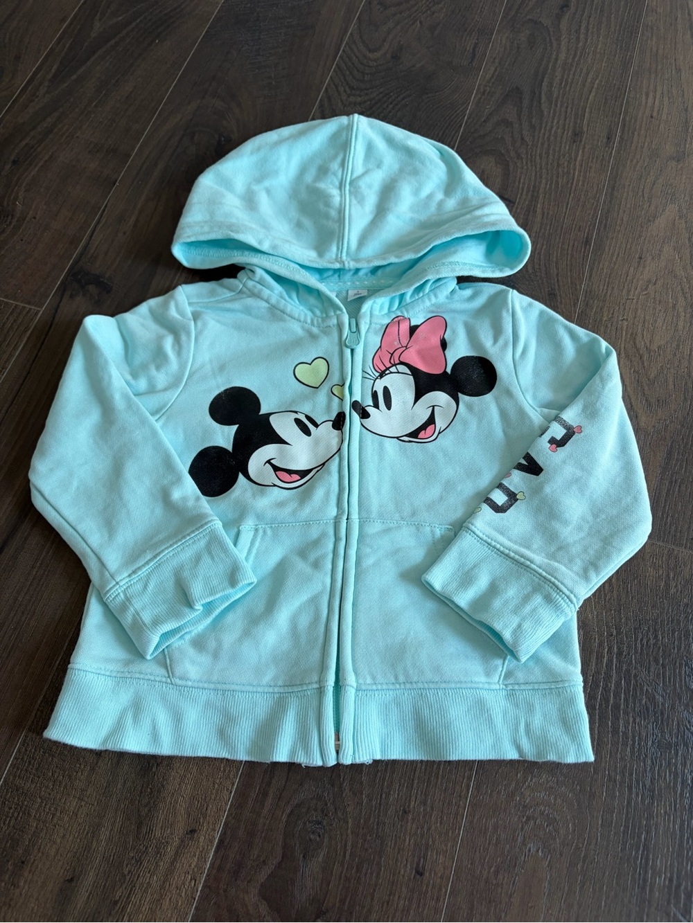GAP Disney Zip Sweatshirt with Mickey & Minnie